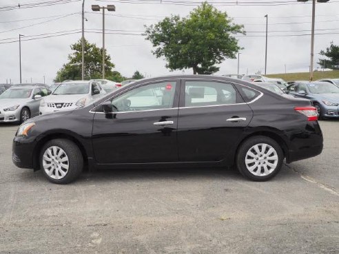 2015 Nissan Sentra 4dr Sdn I4 CVT S Super Black, Beverly, MA