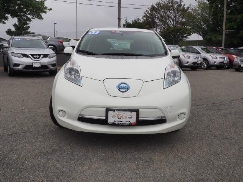 2015 Nissan LEAF 4dr HB S Glacier White, Beverly, MA