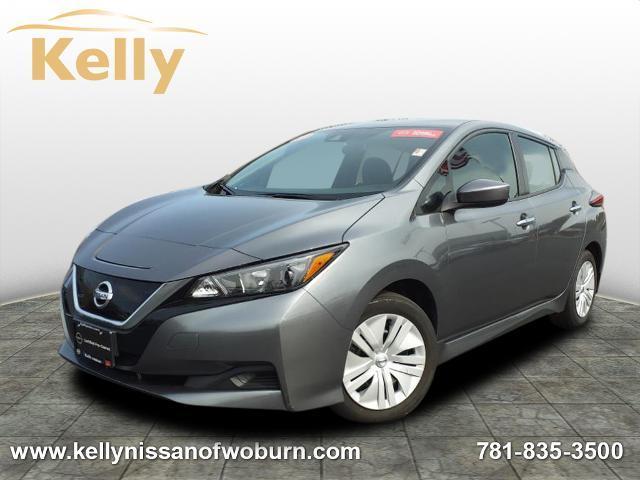 2021 Nissan LEAF Hatchback GUN METALLIC, Woburn, MA