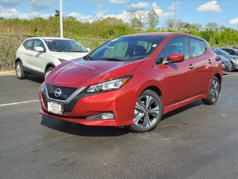 2020 Nissan LEAF Hatchback Scarlet Ember Tintcoat, Woburn, MA