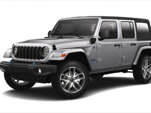 2024 Jeep Wrangler 4xe 4-DOOR SPORT S Silver Zynith, Lynnfield, MA