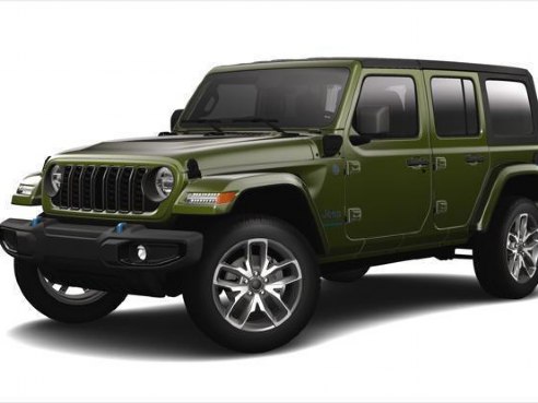 2024 Jeep Wrangler 4xe 4-DOOR SPORT S Sarge Green, Lynnfield, MA