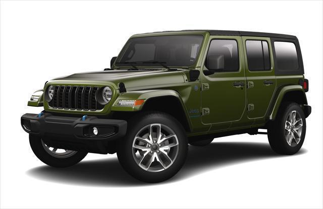 2024 Jeep Wrangler 4xe 4-DOOR SPORT S Sarge Green, Lynnfield, MA