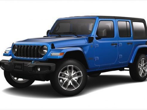 2024 Jeep Wrangler 4xe 4-DOOR SPORT S Hydro Blue Pearlcoat, Lynnfield, MA