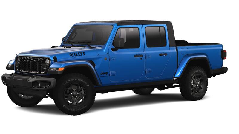 2024 Jeep Gladiator WILLYS 4X4 Hydro Blue Pearlcoat, Lynnfield, MA