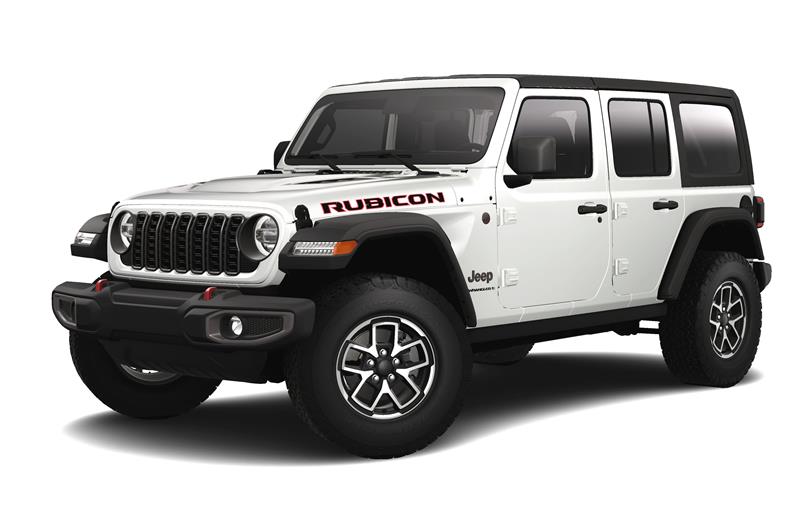 2024 Jeep Wrangler 4-DOOR RUBICON Bright White, Lynnfield, MA