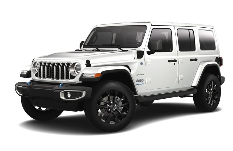 2024 Jeep Wrangler 4xe 4-DOOR SAHARA Bright White, Lynnfield, MA