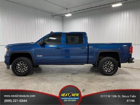 2017 GMC Sierra 1500 SLT Pickup 4D 6 1-2 ft Blue, Sioux Falls, SD